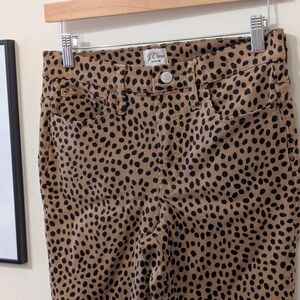 J Crew Cheetah Print Jeans